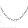 Sterling Silver Polished Fancy Link 18in Necklace