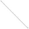 Sterling Silver Rhodium-plated 2mm CZ 9 inch Plus 1 inch Extender Total 10 inch Anklet