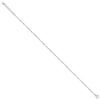 Sterling Silver Rhodium-plated 3mm Freshwater Cultured Pearl 9 inch Plus 1 inch Extender - Total 10 inch Anklet