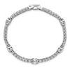 Sterling Silver Rhodium-plated CZ 7in Tennis Bracelet
