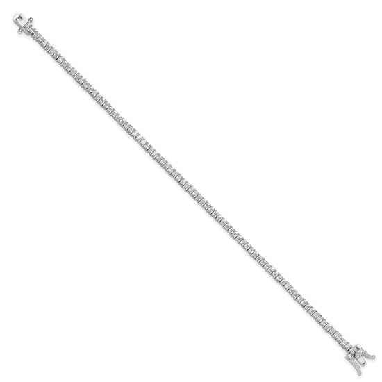 CZ 3mm Princess Tennis Bracelets