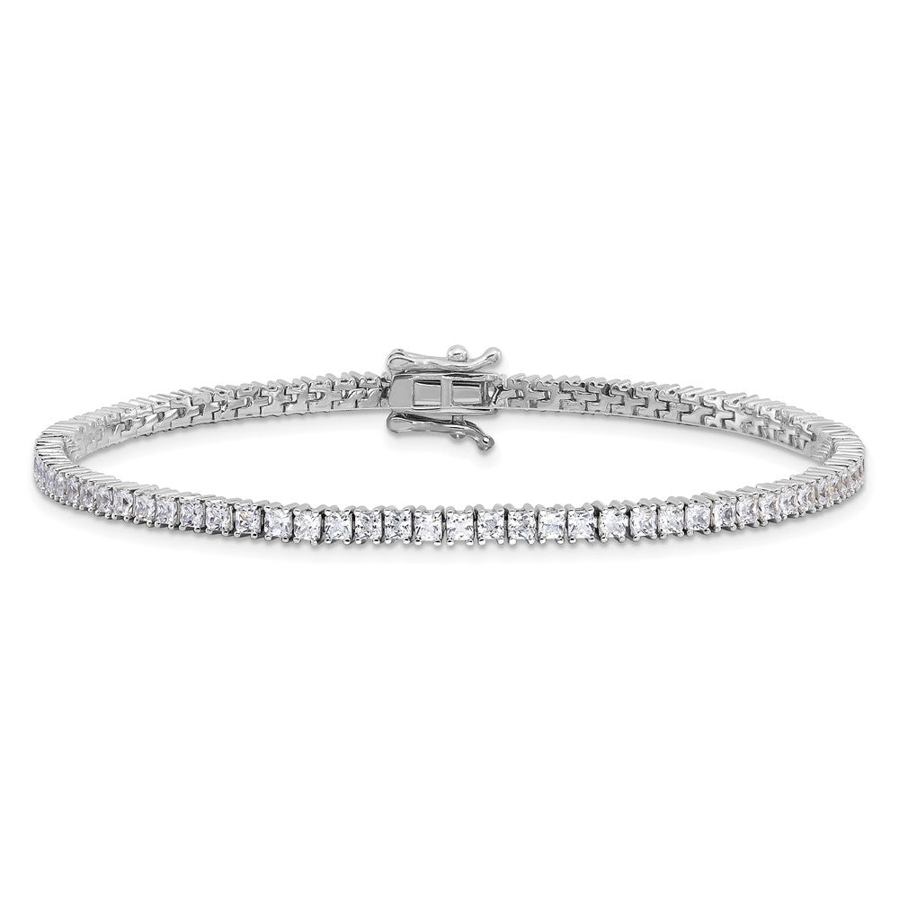 CZ 3mm Princess Tennis Bracelets