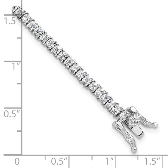 CZ 3mm Princess Tennis Bracelets