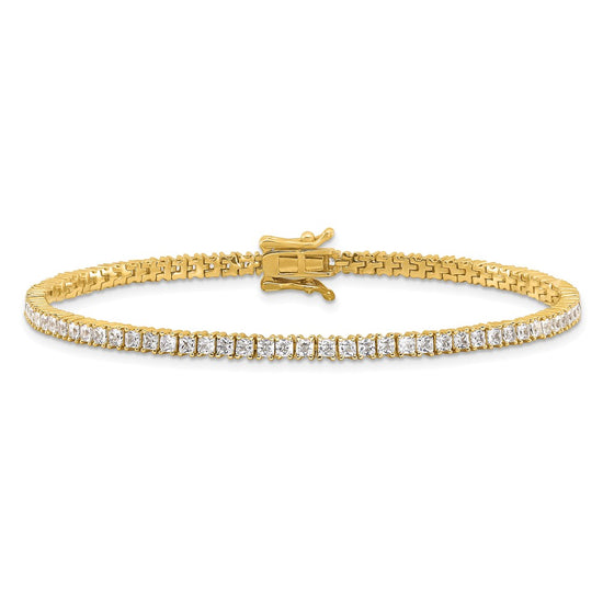 CZ 3mm Princess Tennis Bracelets