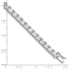 Sterling Silver Rhodium-plated Polished CZ Tennis Bracelet