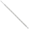 Sterling Silver Rhodium-plated CZ Fancy w/1in ext. Bracelet