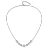 Pure Fire Sterling Silver Rhod-plated Fancy CZ 17in w/2in ext Necklace