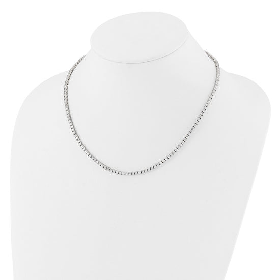 Sterling Silver CZ Tennis Necklace
