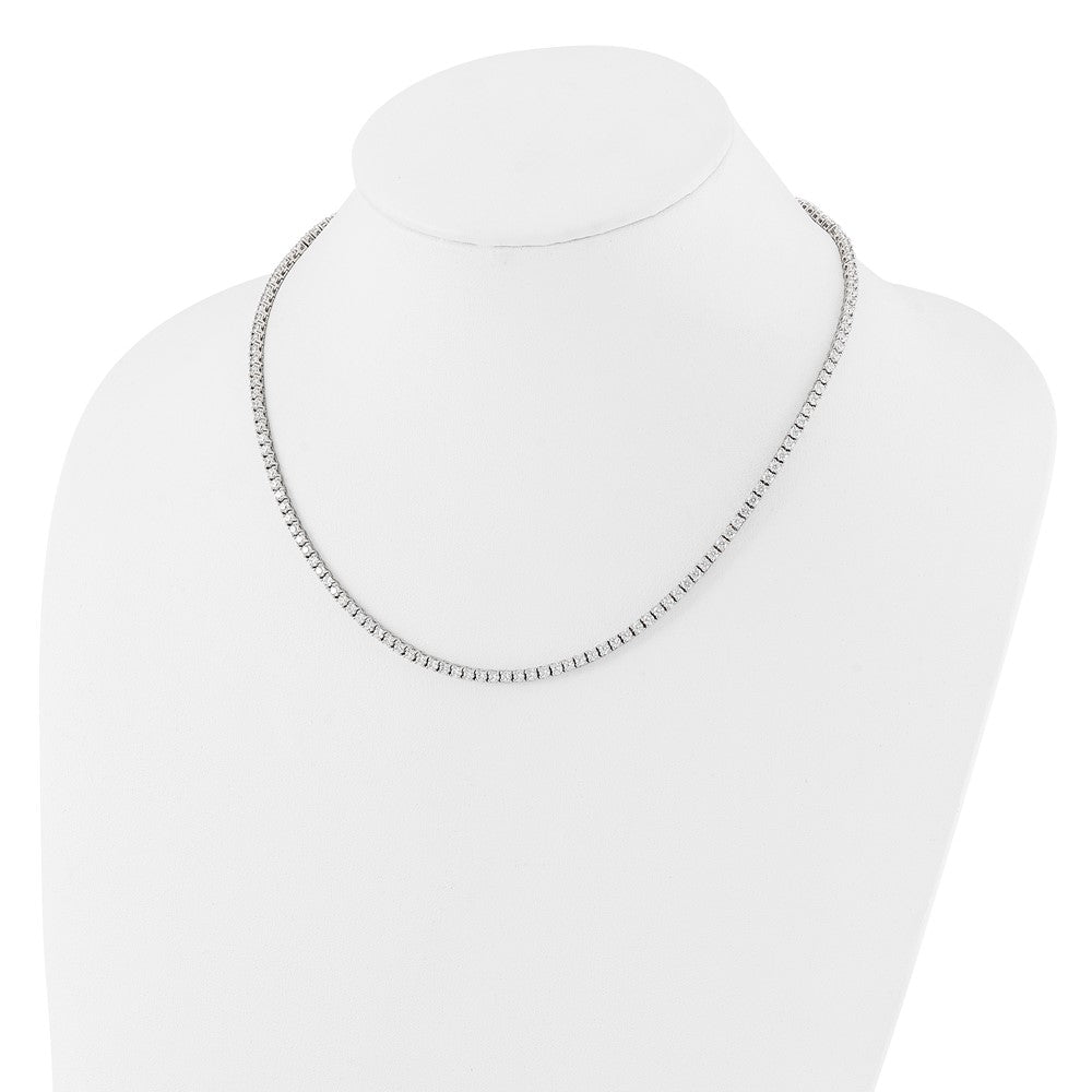 Sterling Silver CZ Tennis Necklace