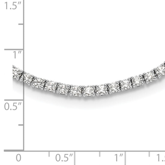 Sterling Silver CZ Tennis Necklace