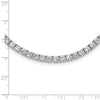 Sterling Silver Rhodium-plated 4mm CZ 22in Tennis Necklace