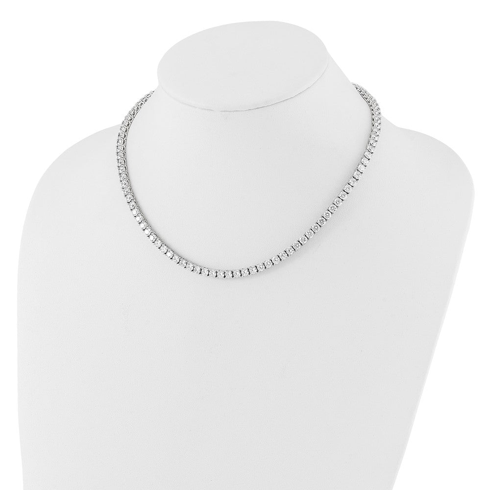 Sterling Silver CZ Tennis Necklace
