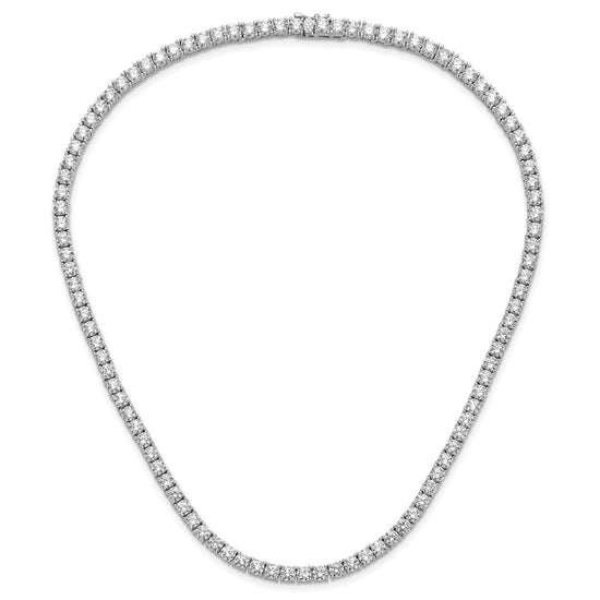 Sterling Silver CZ Tennis Necklace