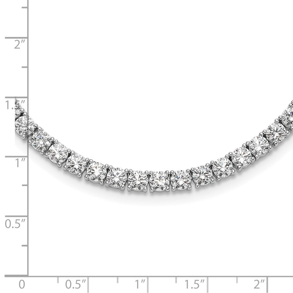 Sterling Silver CZ Tennis Necklace