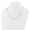 Sterling Silver 4.2mm Paperclip Link w/ 2in ext Necklace