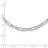 Sterling Silver 4.2mm Paperclip Link w/ 2in ext Necklace