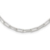 Sterling Silver 4.2mm Paperclip Link w/ 2in ext Necklace
