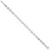 Sterling Silver Rhodium-plated 7.25in w/.5in ext. Fancy Link Bracelet