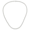 Sterling Silver Polished and Diamond Cut Beaded Necklace