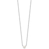 Sterling Silver RH-pl Cr.Opal Butterfly 16in Necklace w/2in ext/Earring Set