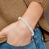Sterling Silver Polished Back/Satin D/C Front Fancy Byzantine Bracelet