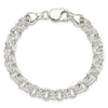 Sterling Silver 7.5inch Double Link Bracelet
