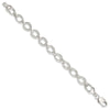 Sterling Silver 8.5inch Fancy Link Bracelet