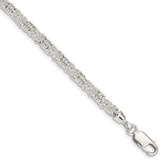 Sterling Silver 7.5inch Polished Fancy Link Bracelet