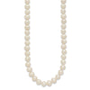 6-7mm White Semi-round Freshwater Cultured Pearl Endless 80 inch Necklace