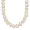 6-7mm White Semi-round Freshwater Cultured Pearl Endless 80 inch Necklace
