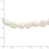 9-10mm White Baroque Freshwater Cultured Pearl Slip-on Endless 64 inch Necklace