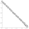 De-Ani Sterling Silver Rhodium-plated Polished Swivel Link Bracelet