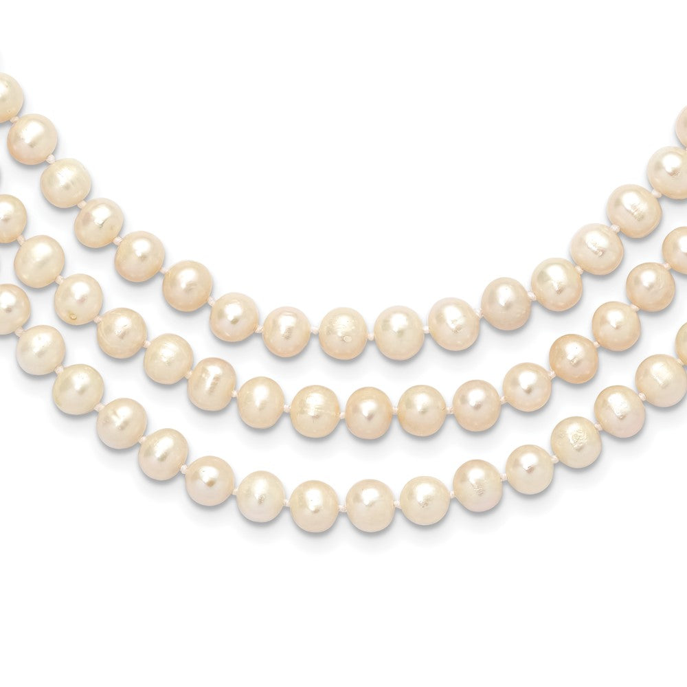 7-8mm Freshwater Cultured Pearl 76in Slip on Necklaces