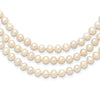 7-8mm White Near-Round Freshwater Cultured Pearl 76 inch Slip on Necklace