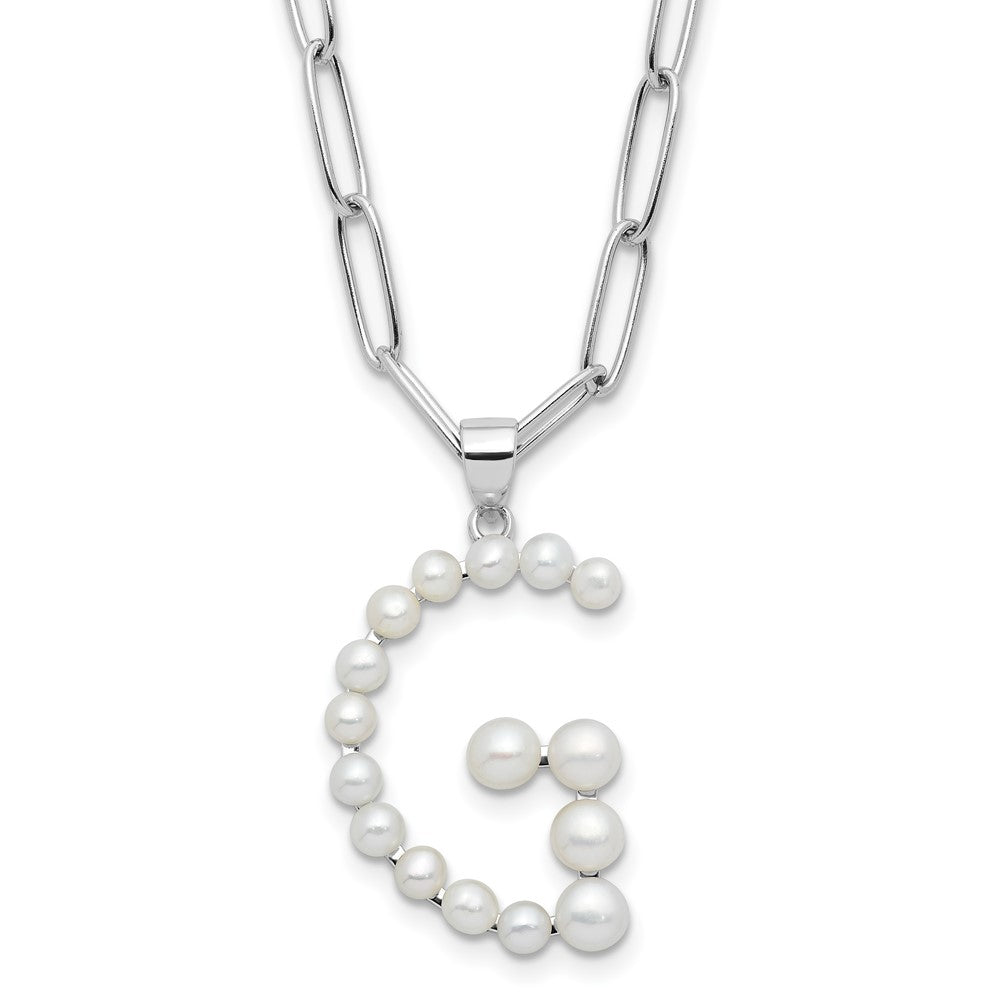 FWC Pearl Initial on 18in Necklaces