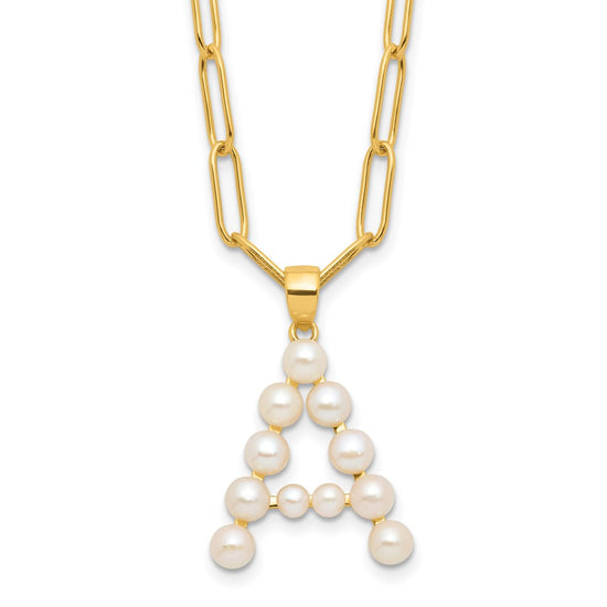 FWC Pearl Initial on 18in Necklaces
