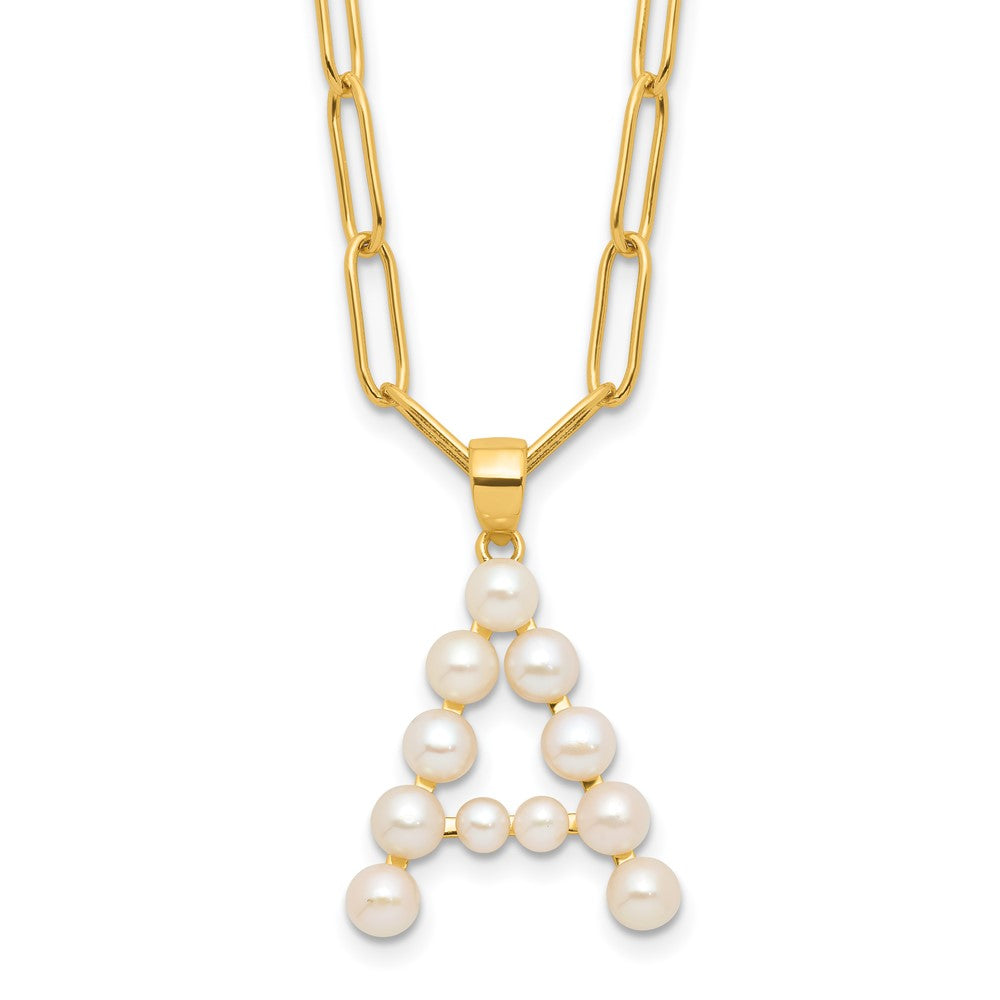 FWC Pearl Initial on 18in Necklaces
