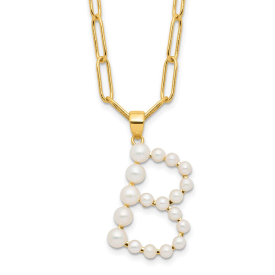 FWC Pearl Initial on 18in Necklaces