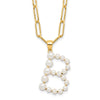 FWC Pearl Initial on 18in Necklaces