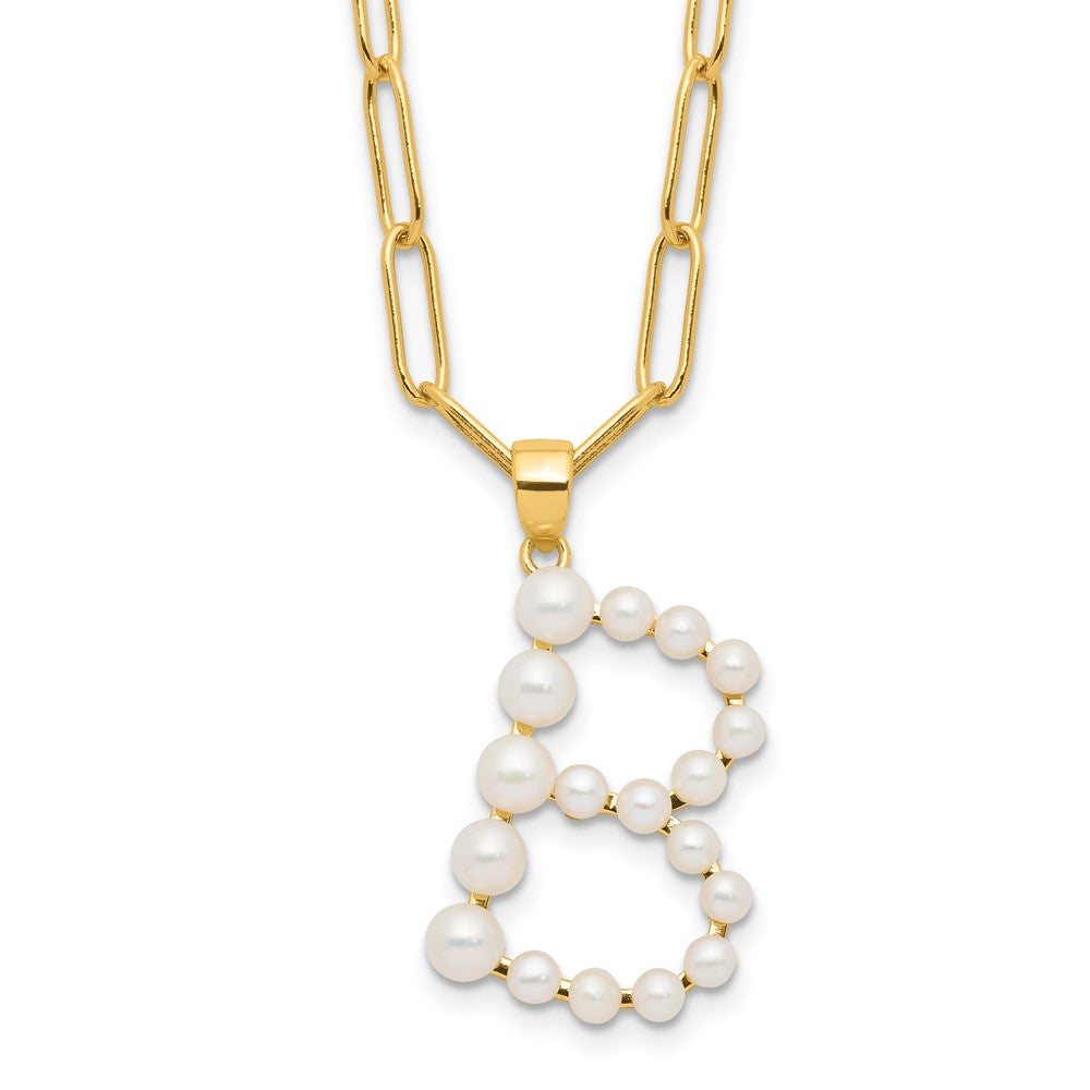 FWC Pearl Initial on 18in Necklaces