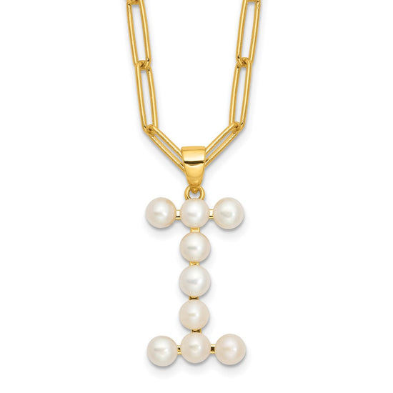 FWC Pearl Initial on 18in Necklaces