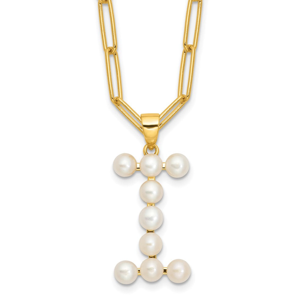 FWC Pearl Initial on 18in Necklaces