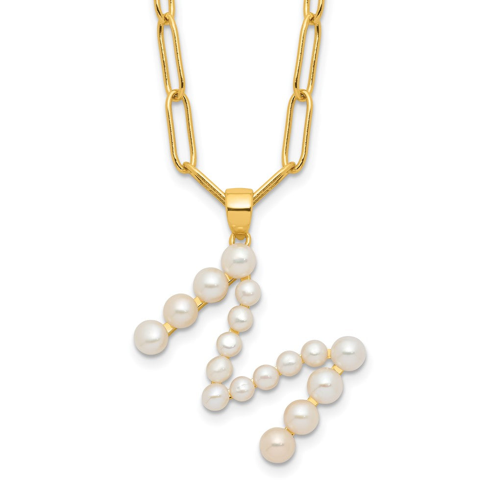 FWC Pearl Initial on 18in Necklaces