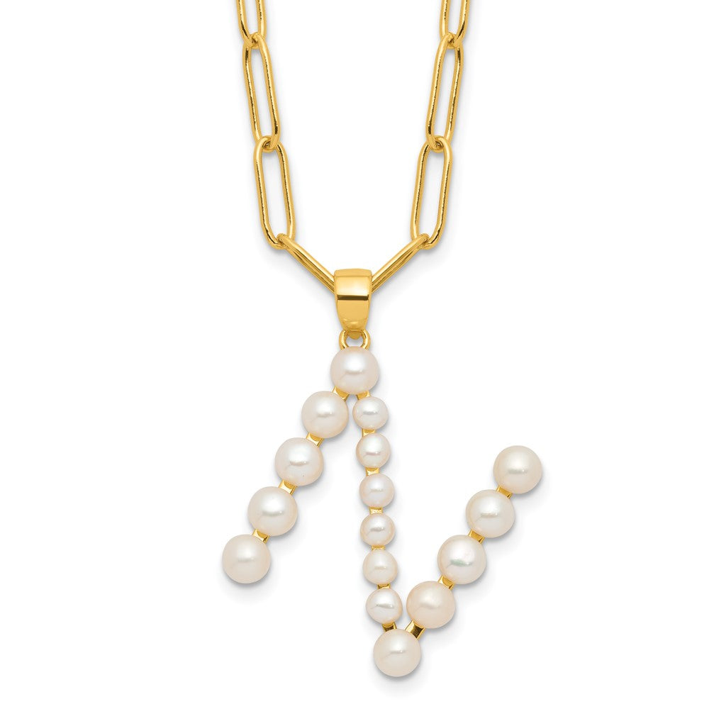 FWC Pearl Initial on 18in Necklaces