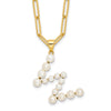 FWC Pearl Initial on 18in Necklaces