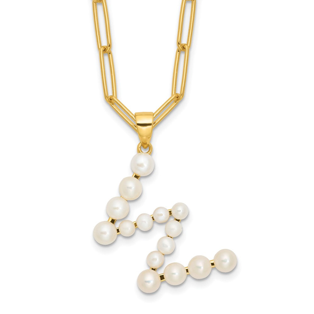 FWC Pearl Initial on 18in Necklaces
