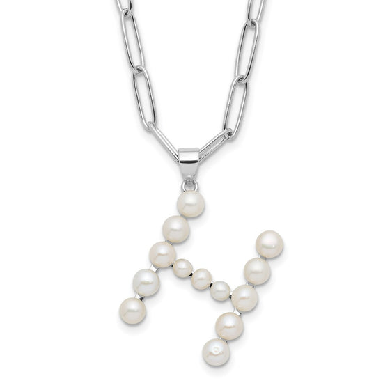 FWC Pearl Initial on 18in Necklaces
