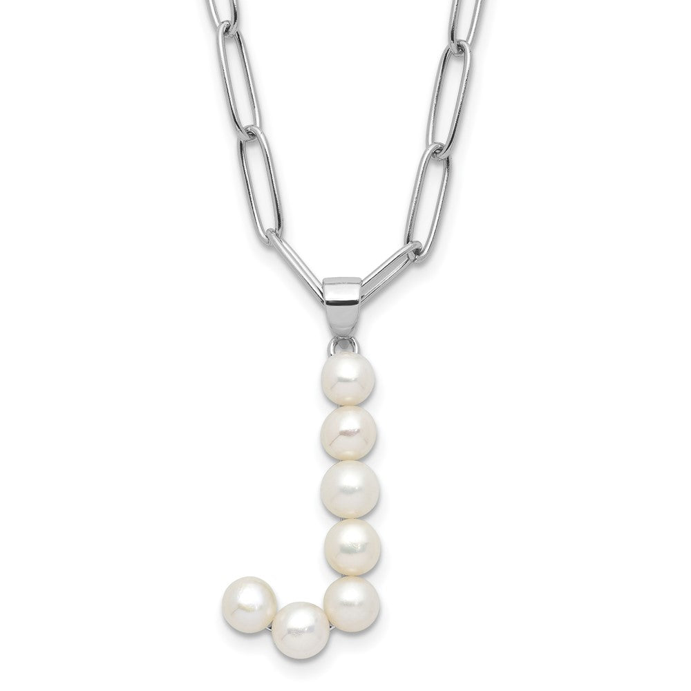 FWC Pearl Initial on 18in Necklaces