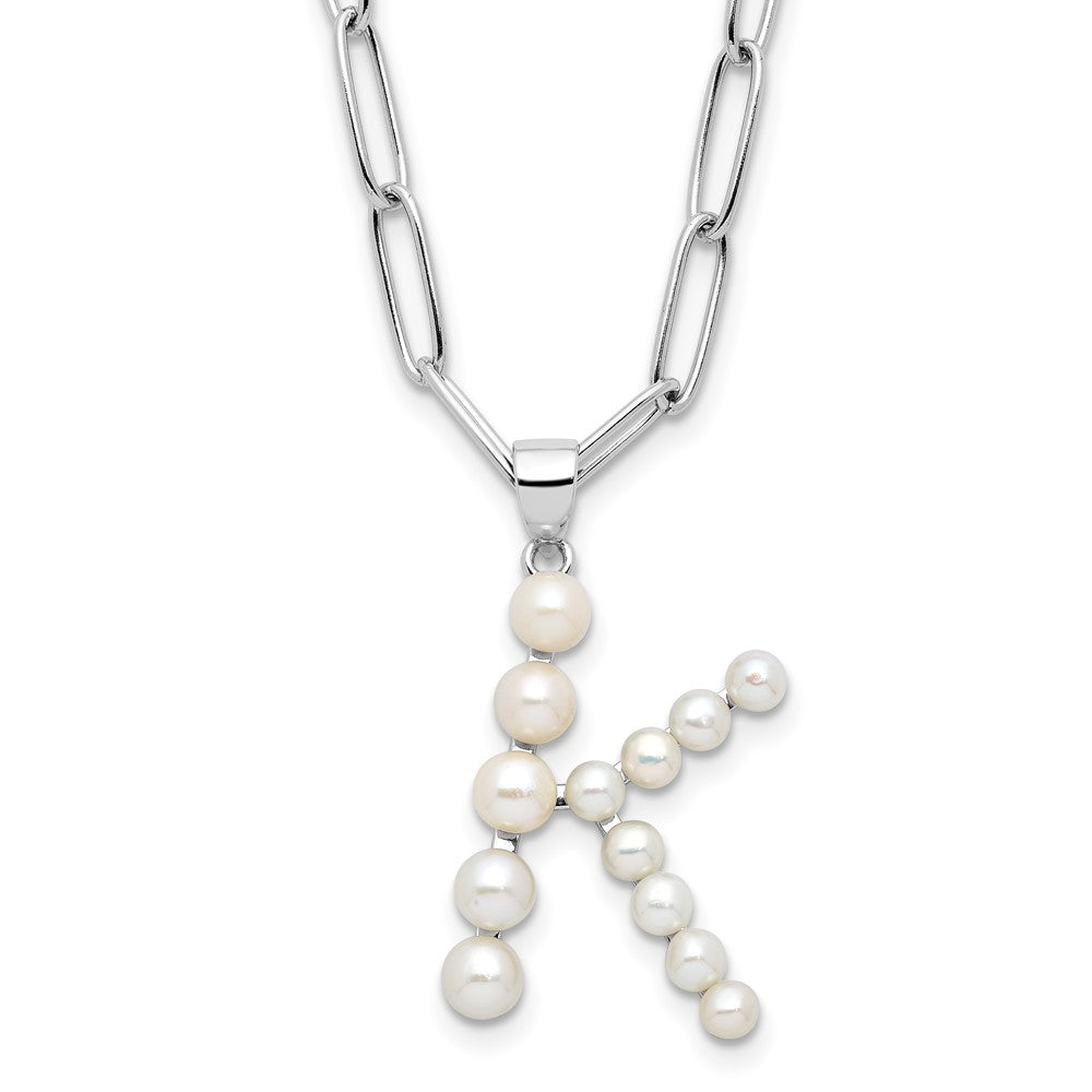FWC Pearl Initial on 18in Necklaces