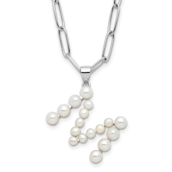 FWC Pearl Initial on 18in Necklaces